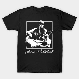 Retro Love Folk Joni Fan Art Design T-Shirt